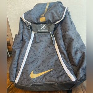 Nike Black and Gold Backpack